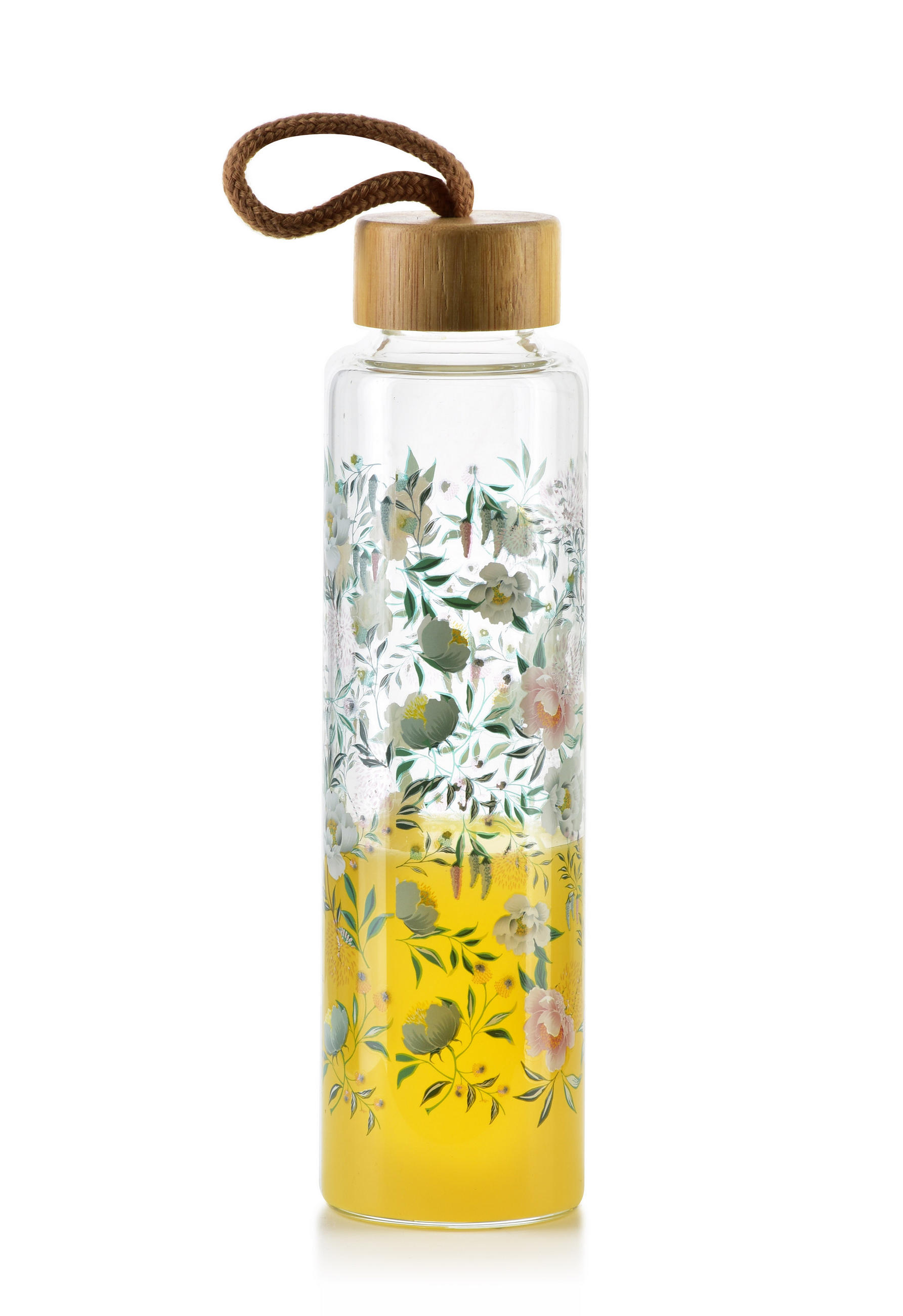 TRINKFLASCHE Hollie Mehrfarbig 7/7/24 cm Glas - Multicolor, Glas (0.6L) - Mondex