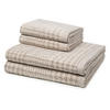 FROTTIERSET Brooklyn Glencheck 4-teilig - Braun, Textil (50/100cm) - MÖVE