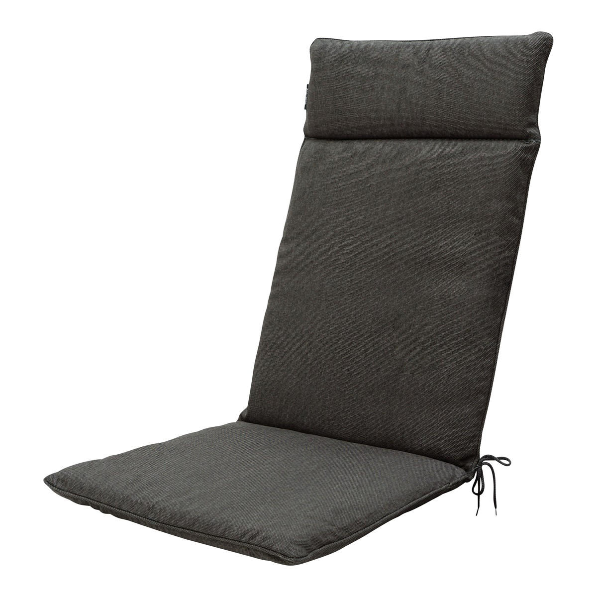 GARTENSTUHLKISSEN Canvas 120/50 cm 4er-Set - Grau, Textil (50/8/120cm) - Madison