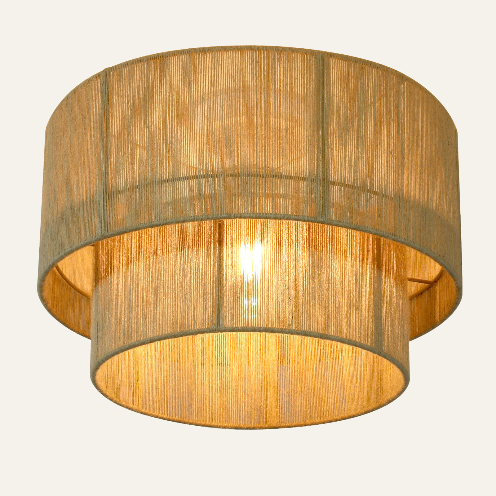 DECKENLEUCHTE Clemens Ⅲ 40/40/28 cm - Braun, Metall (40/40/28cm) - Nettlife