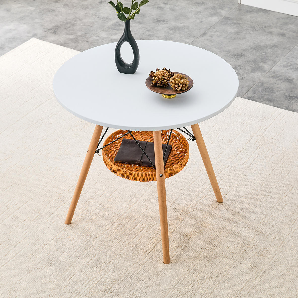 ESSTISCH Weiß 80/80/71,5 cm - Weiß, Holz (80/80/71.5cm) - PANGIVO