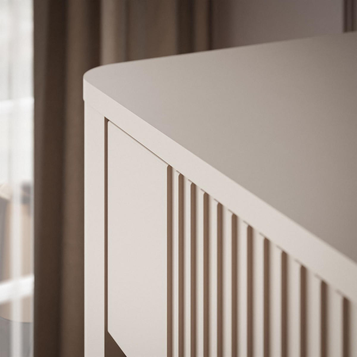 VITRINE ELYSIA KASCHMIR mit LED-Beleuchtung - Kaschmir, Holzwerkstoff (65/180/39cm) - Lookway