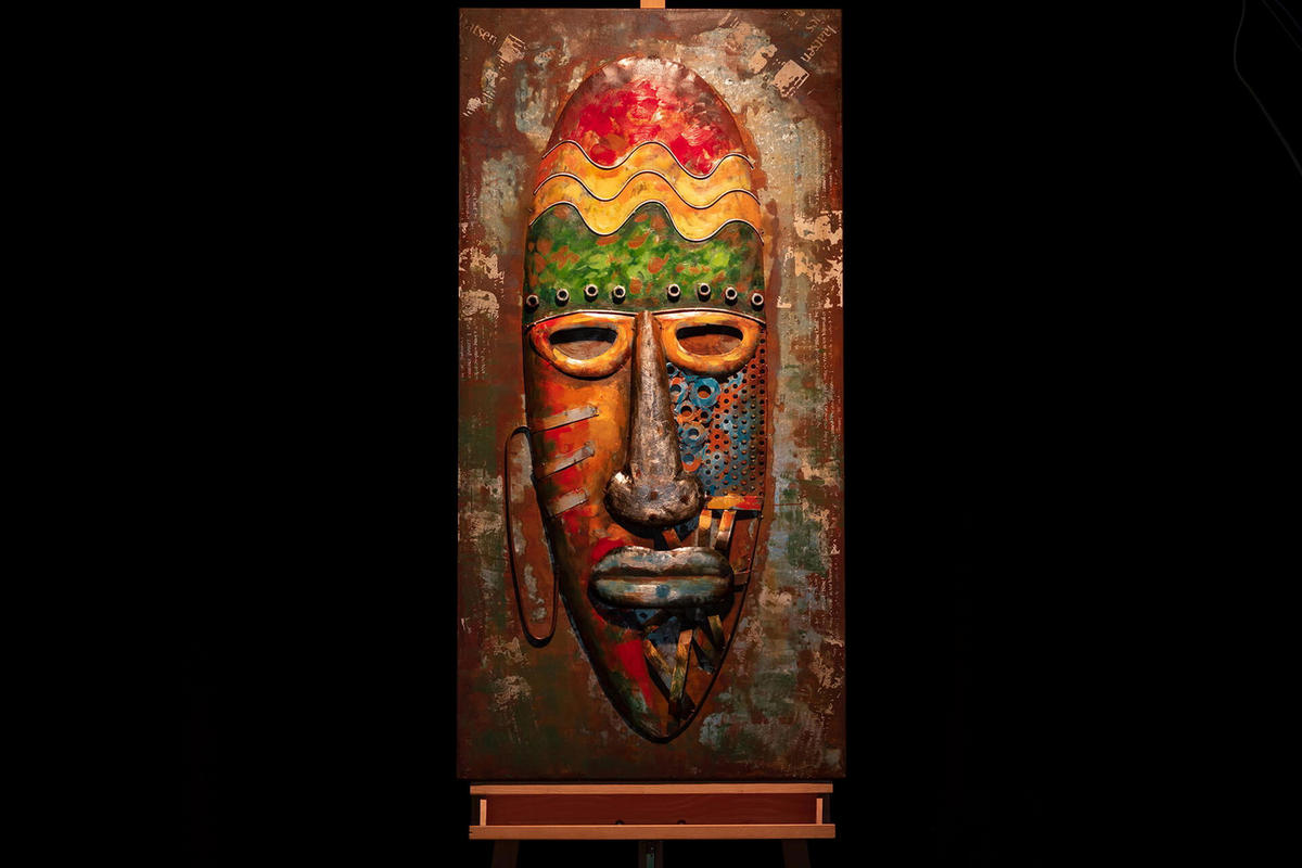 METALLBILD Bunt 120/60 cm - Multicolor, Metall (6/60cm) - KUNSTLOFT