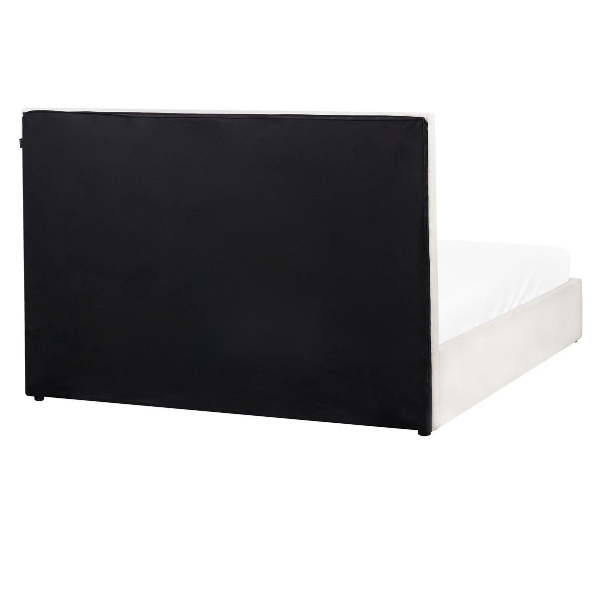 POLSTERBETT 160x200 cm Weiß Lagord - Creme, Textil (160/200cm) - Beliani