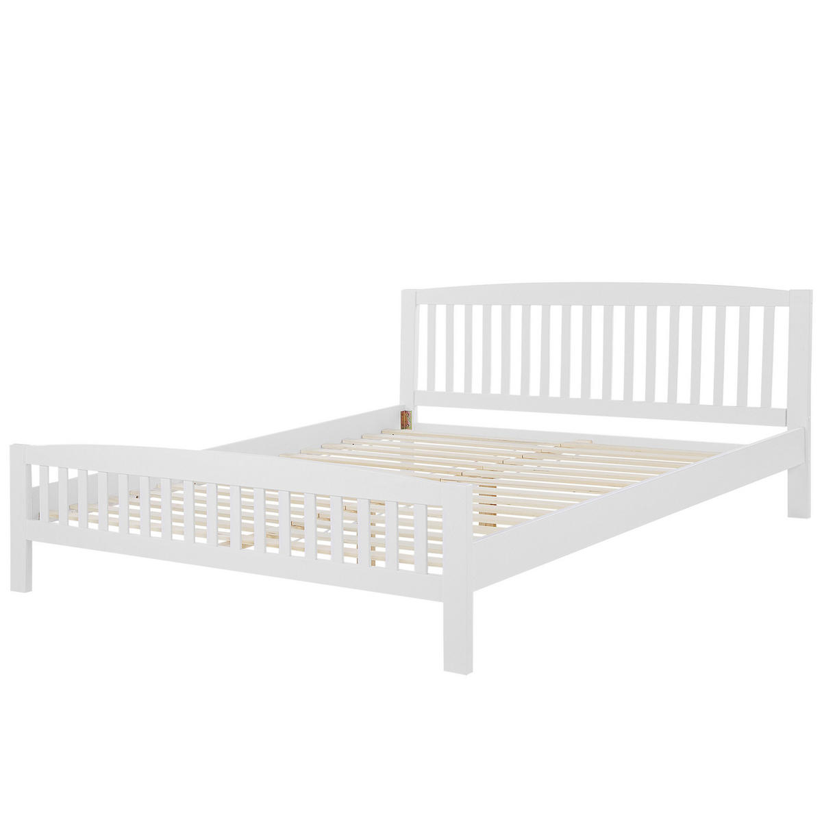 HOLZBETT 180/200cm Weiß Castres - Weiß, Holz (180/200cm) - Beliani