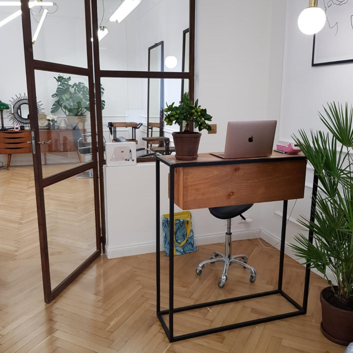 KONSOLENTISCH aus Eiche mit Schubladen ins Flur MERIS - Eichefarben, Holz (95/90/30cm) - Rawood Furniture