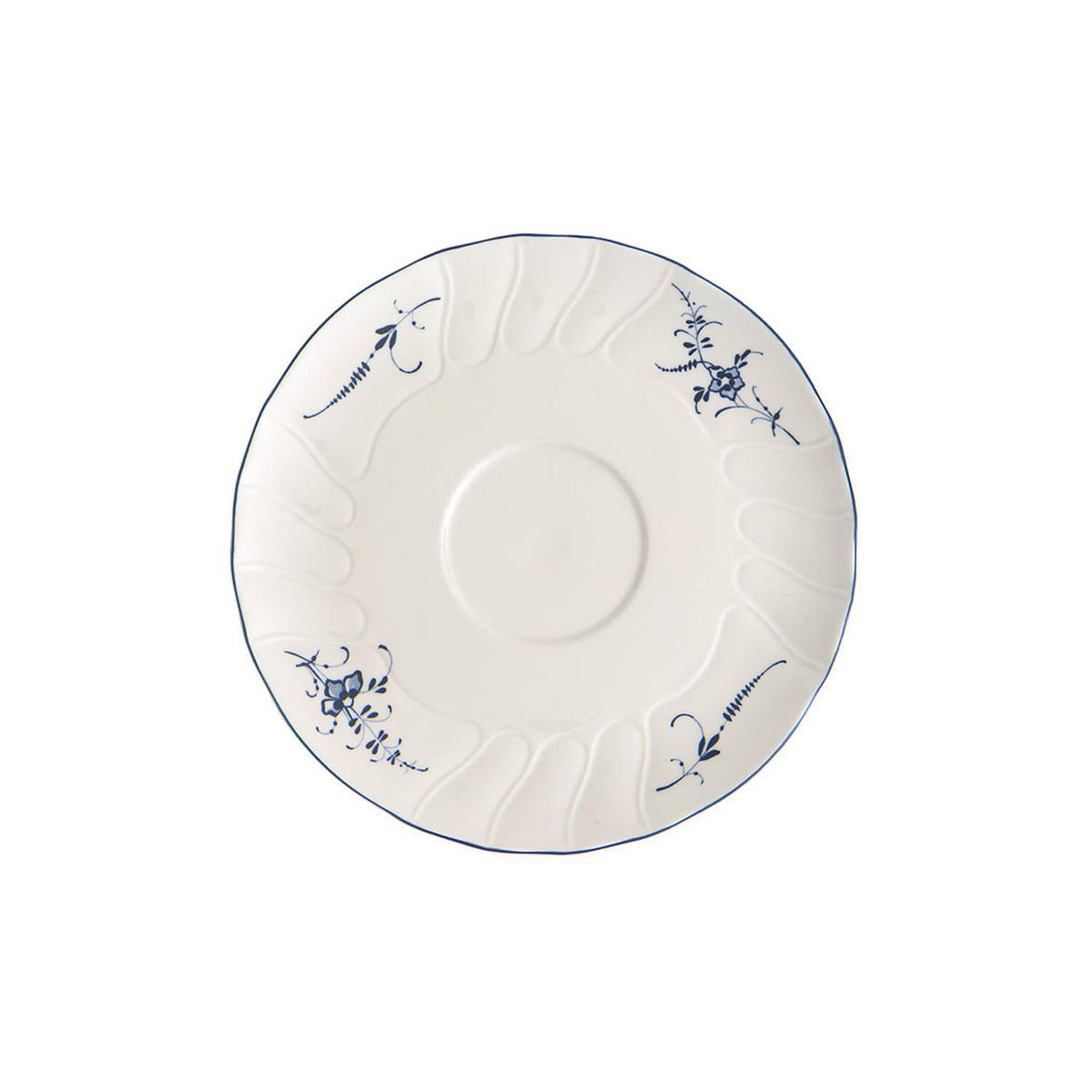 SUPPEN-UNTERTASSE Vieux Luxembourg weiß-blau ø 18,6 cm - Blau/Weiß, Keramik (18.6cm) - Villeroy & Boch