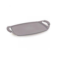 GRILLPFANNE Grau 42/29/2 cm BH8107 - Grau, Metall (42cm) - Berlinger Haus