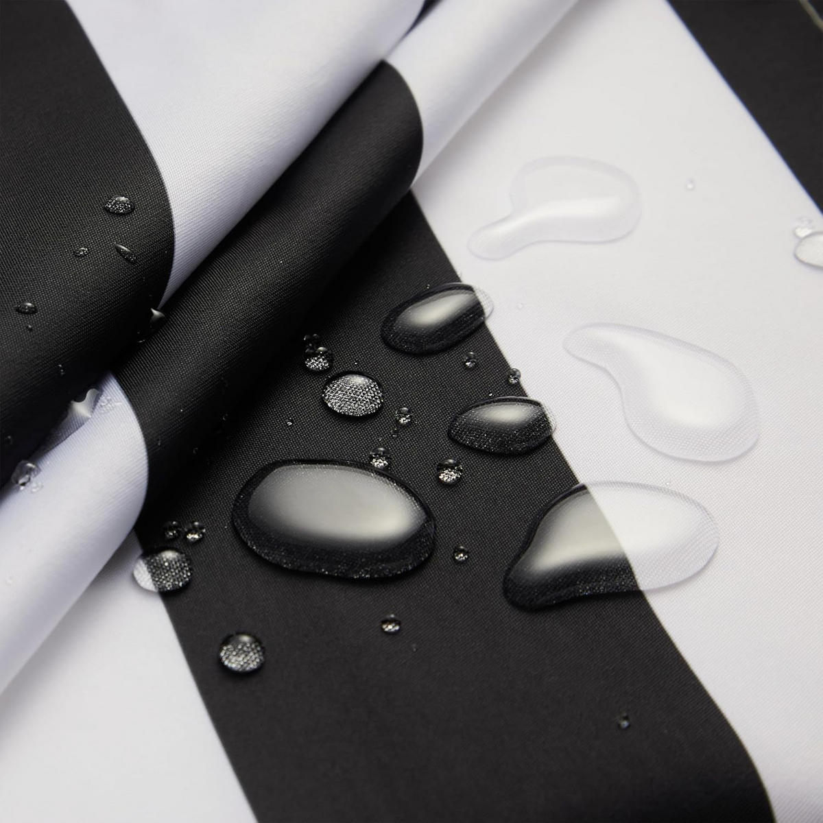 DUSCHVORHANG gestreift wasserdicht schimmelresistent ideal für Dusche mit Haken - Multicolor, Textil (180/200cm) - MCBOSON
