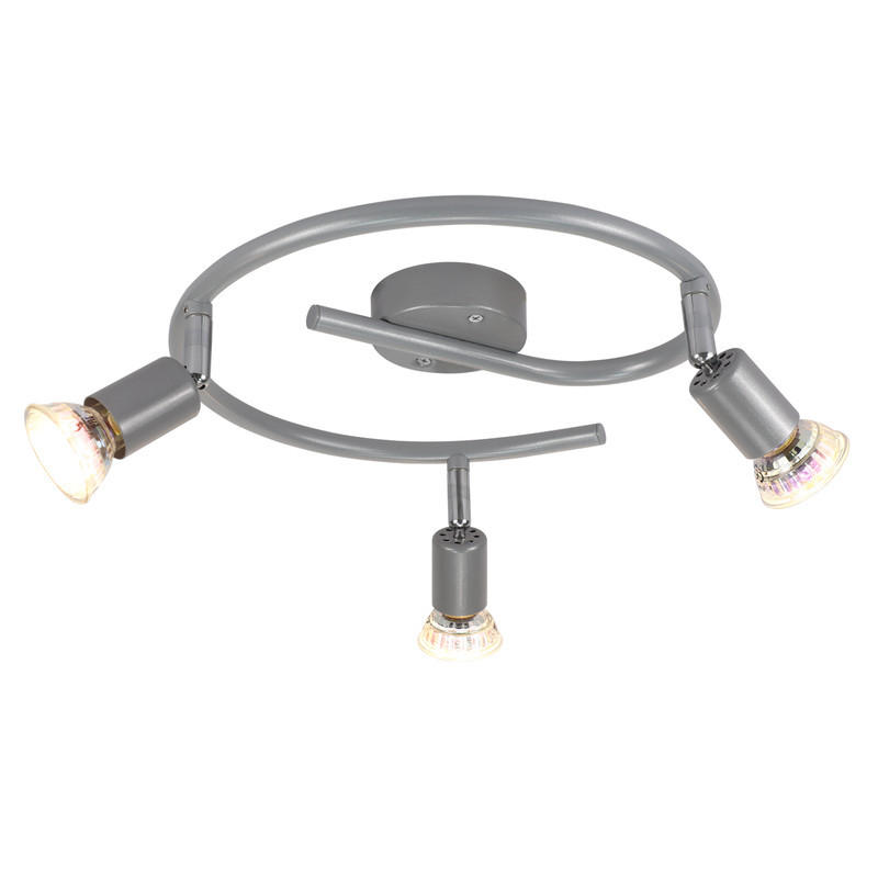 DECKENLEUCHTE Leroux 42/15/42cm - Silberfarben, Metall (42/15/42cm) - Nettlife