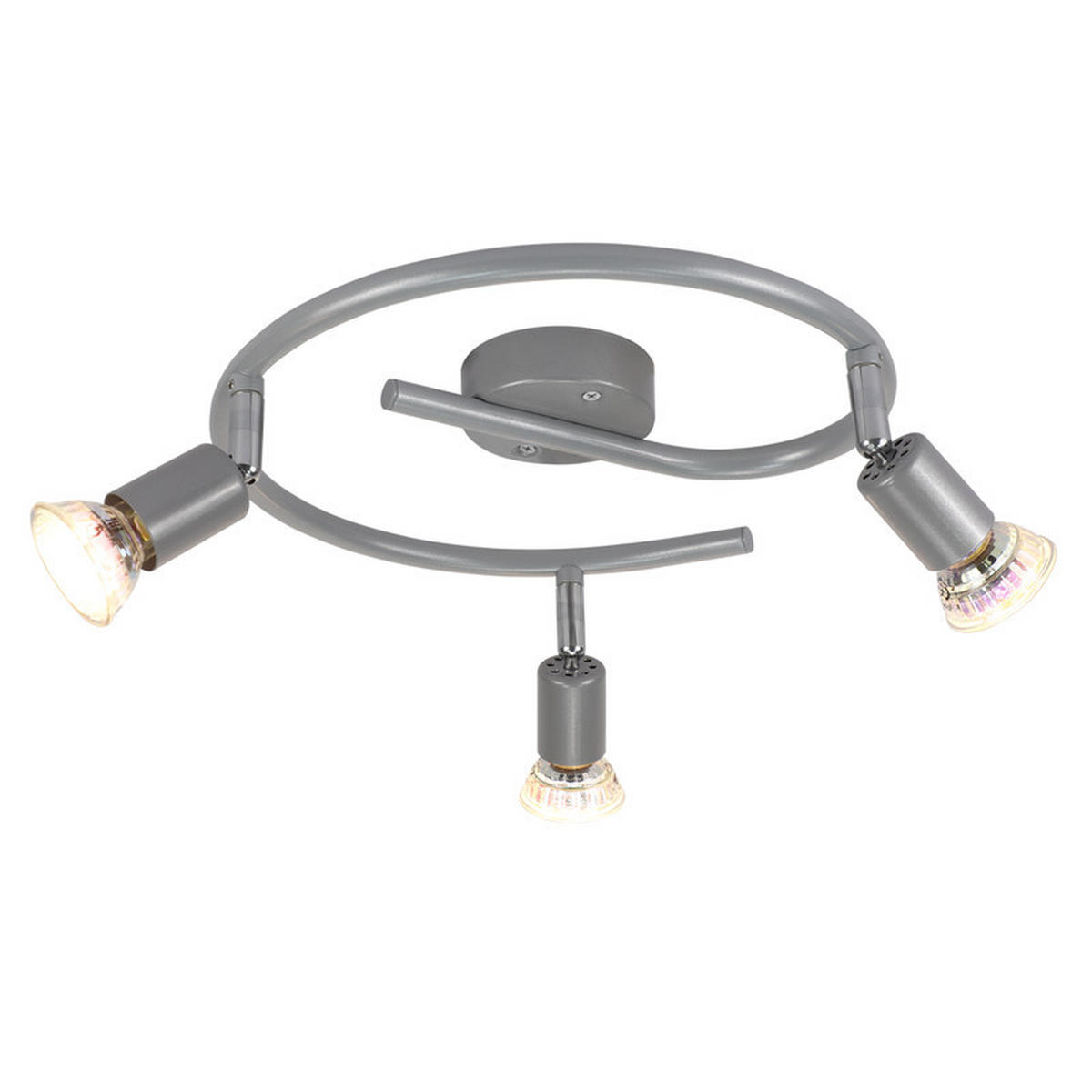 DECKENLEUCHTE Leroux 42/15/42cm - Silberfarben, Metall (42/15/42cm) - Nettlife