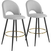 BARSTUHL Sachel,49 x 58 x 110 cm, Belastbarkeit 120 kg,hellgrau/schwarz - Hellgrau/Schwarz, Kunststoff (49/110/58cm) - tectake