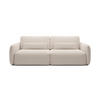 BETTSOFA ATTO Creme Chenille-Stoff mit Schlaffunktion - Creme, Textil (103/87/238cm) - MASSENO