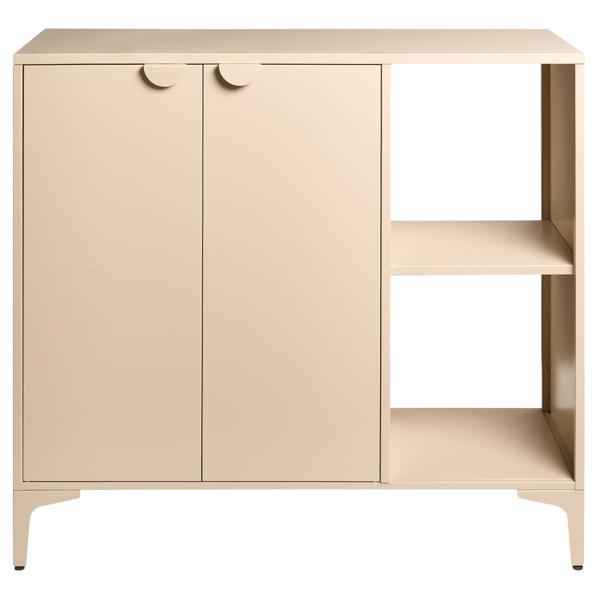 SIDEBOARD se 2 dveřmi Kov Béžový Ardura - béžová, kov (110/101/40cm) - Beliani