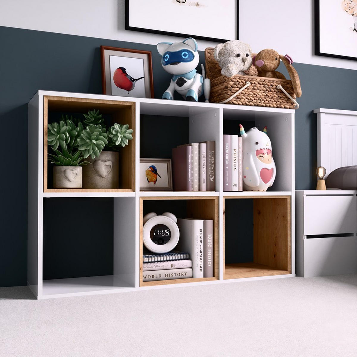 BOKHYLLOR Vit 110/75/30 - Vit, Träbaserade material (110/75/30cm) - RAUMHIRSCH FURNITURE
