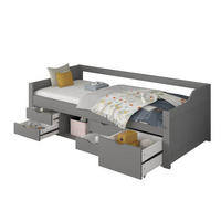 KINDERBETT COSMOS - Grau - Grau, Holz/Kunststoff - Home Deluxe
