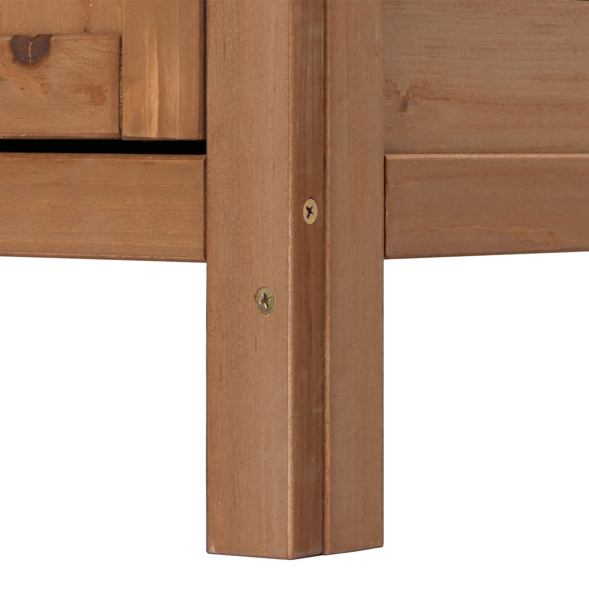 GARTENSCHRANK MIT ARBEITSPLATTE Braun - Braun, Holz (52/104/86cm) - MCW