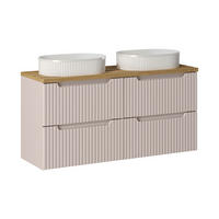 DOPPELWASCHTISCH 120.4cm Riva Kaschmir - Beige, Holzwerkstoff (120.4/59/40cm) - Petits-meubles