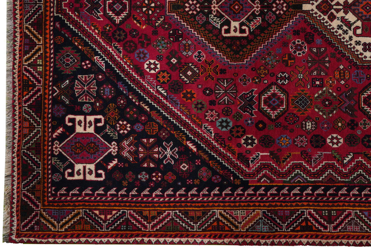 TEPPICH Gashgai Rot 300/198 cm Schurwolle - Rot, Textil (198/300cm) - Looma