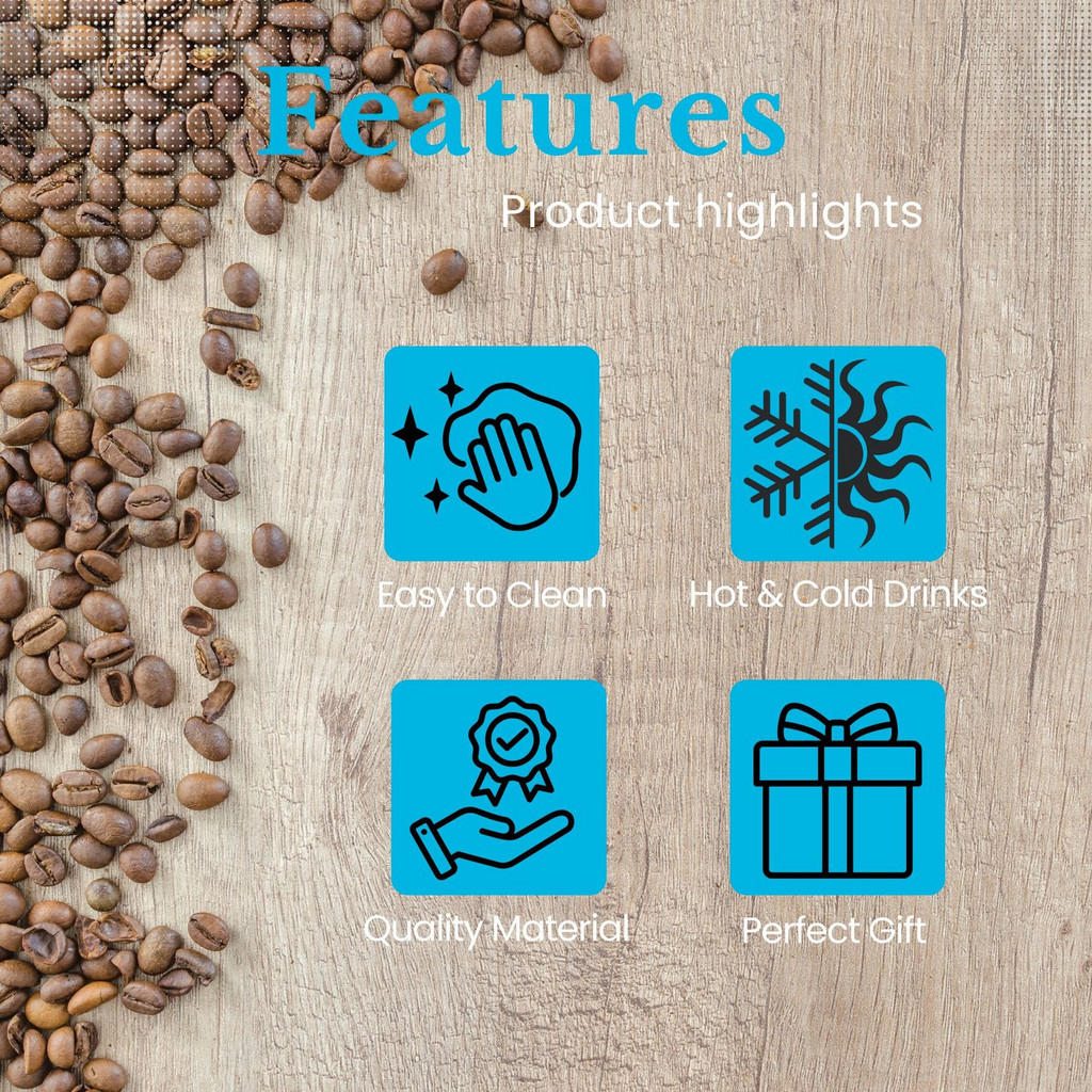 Thumbnail - Intirilife Kaffee, Transparent, Glas, 0.19 L, doppelwandig, Essen & Trinken, Gläser, Gläser-Sets