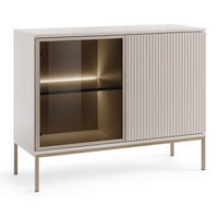 KOMMODE Lagos 104 cm mit Beleuchtung Kaschmir - Kaschmir, Holzwerkstoff/Metall (104/83/39cm) - Ravio