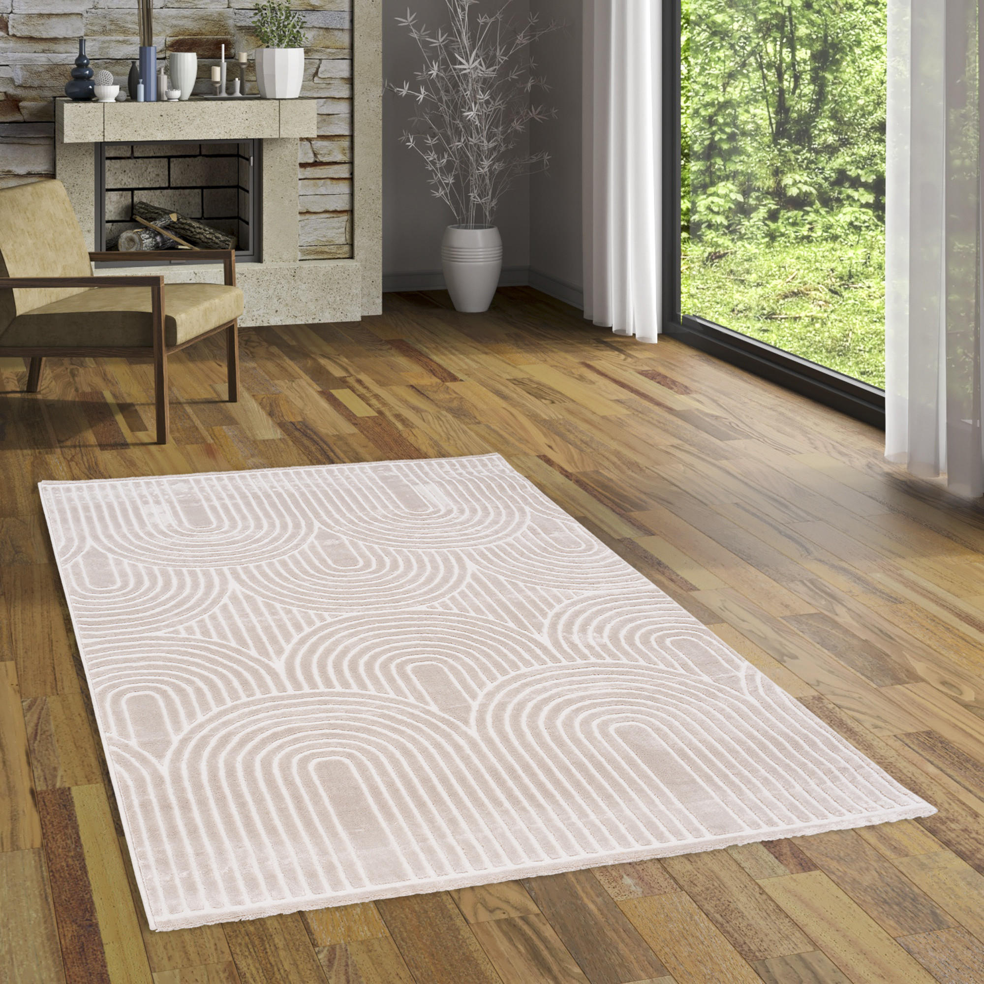 Thumbnail - Pergamon Teppich, Beige, Textil, 200x290 cm, Teppiche & Böden, Teppiche