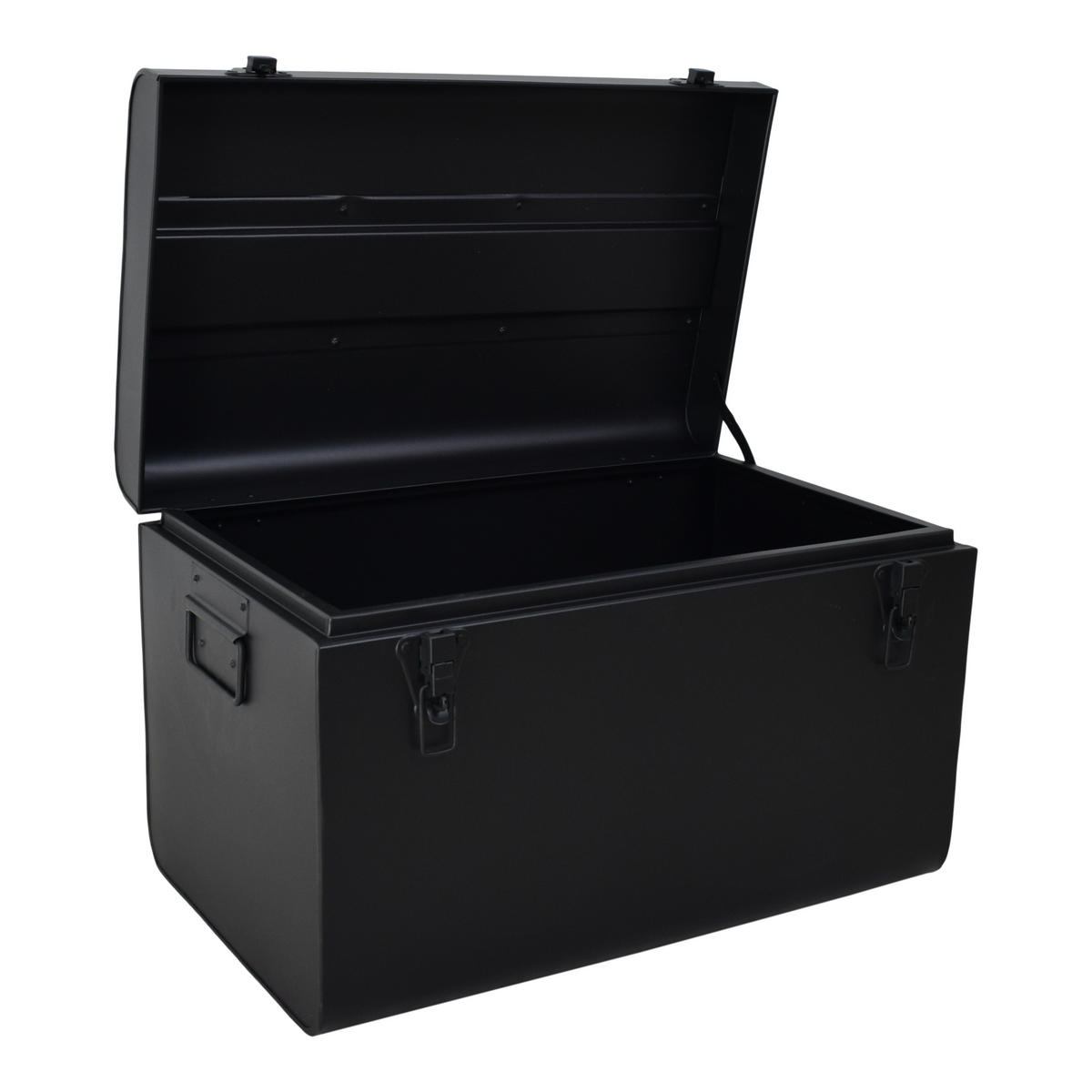 AUFBEWAHRUNGSTRUHE Kris Schwarz - Schwarz, Metall (50/31/31cm) - LOFT42