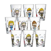 KINDERGLÄSER Berufe bunt 205 ml 9er Set - Multicolor, Glas (0.205L) - Ritzenhoff Breker