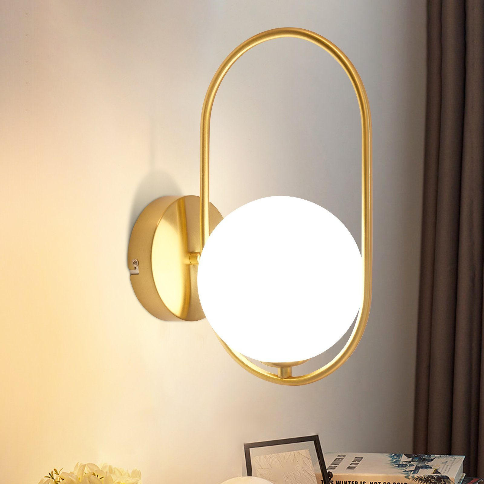 WANDLEUCHTE Verve - Goldfarben, Metall (22/32/10cm) - Nettlife