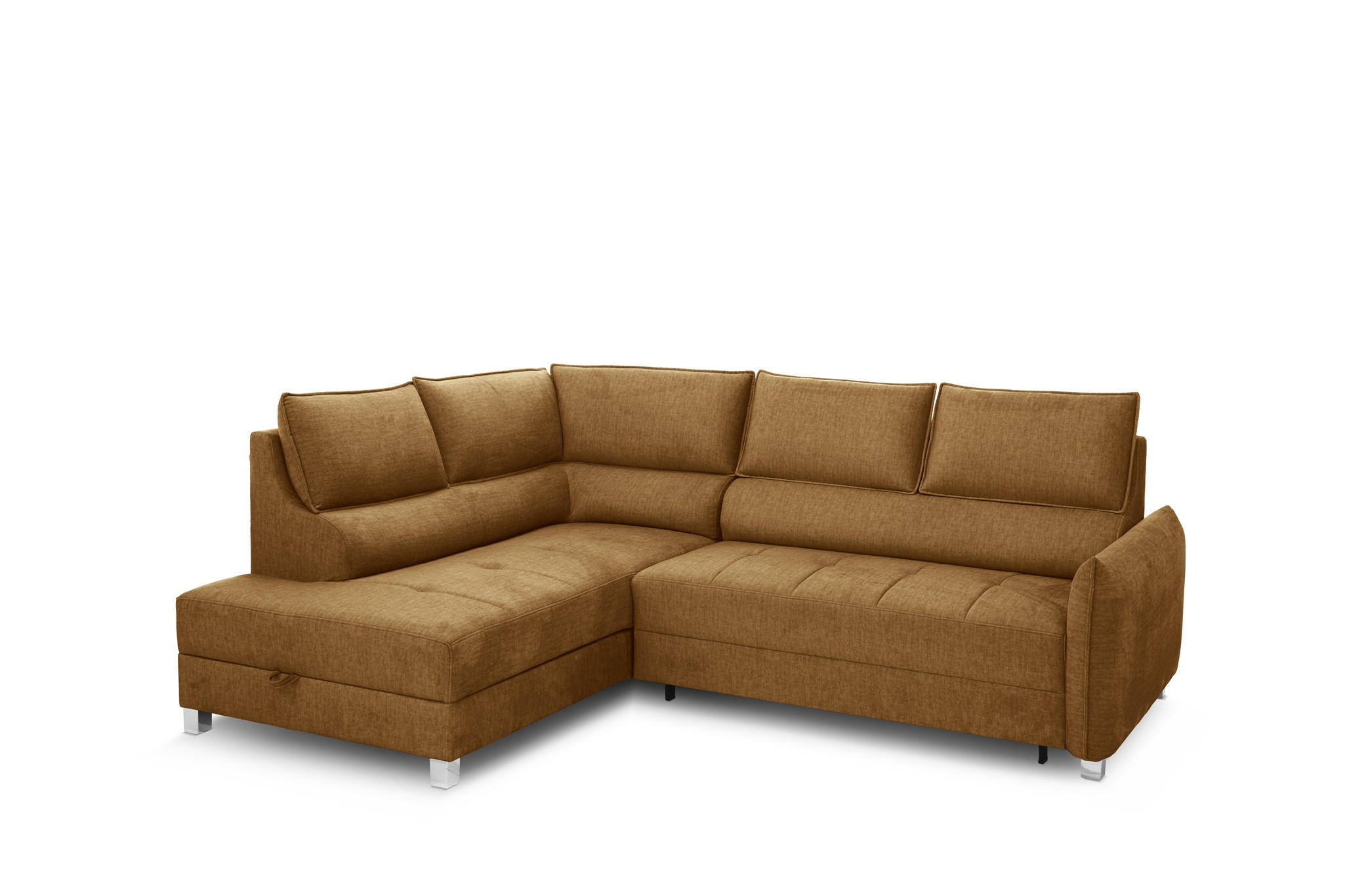 ECKSOFA Marno In Chill Me - Honig, Holzwerkstoff/Textil (200/260cm) - Fun Möbel