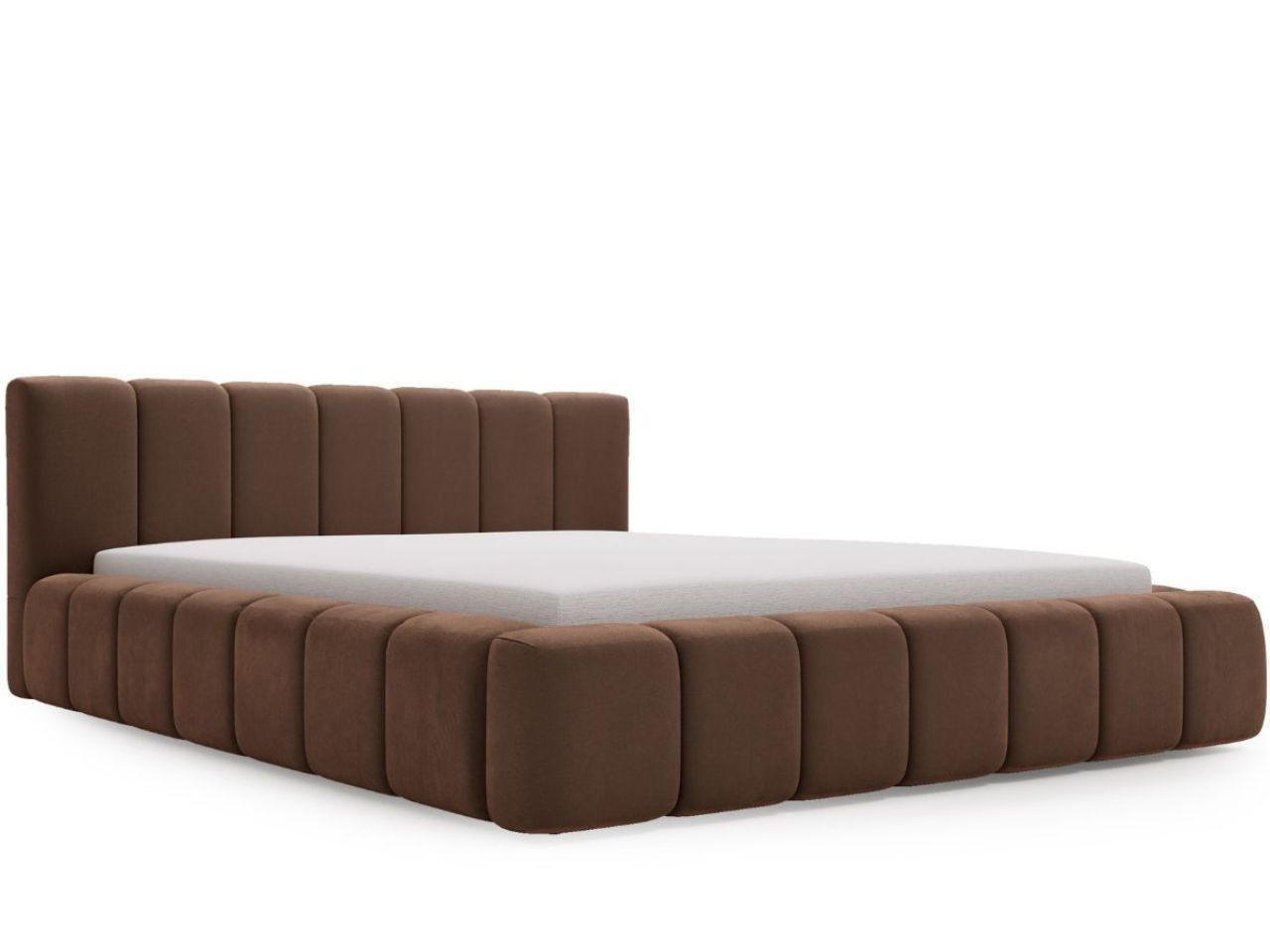 POLSTERBETT Orio 140x200 Braun - Braun, Textil (140/200cm) - Graingold