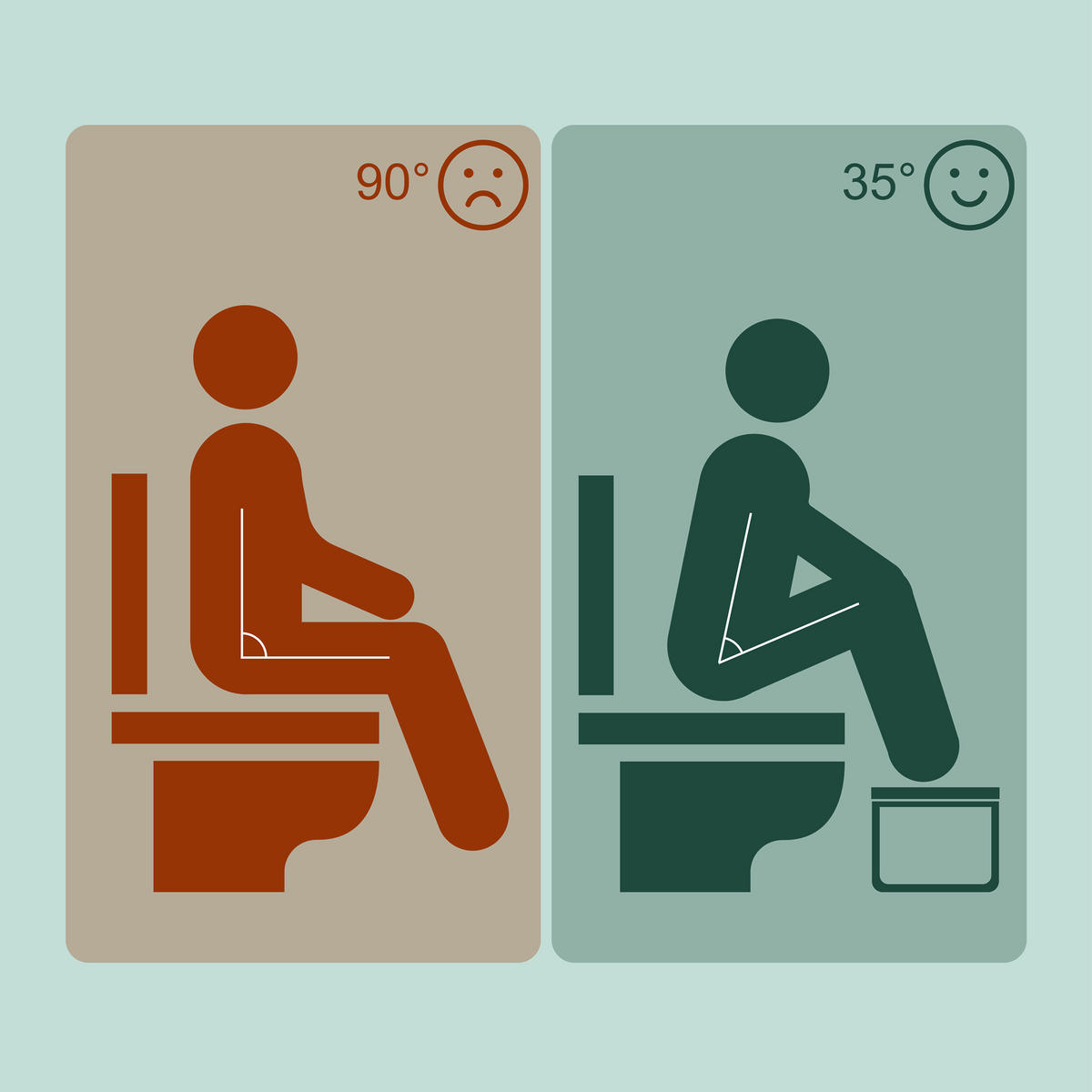 TOILETTENHOCKER - Hellbraun, Holz/Kunststoff (44.5/18/23cm) - Relaxdays