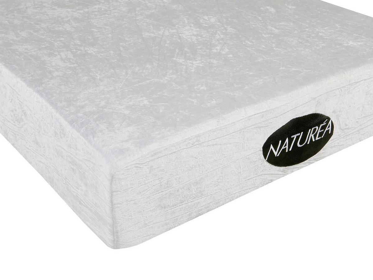 STANDARDMATRATZE - 1 Person - stoff - weiß Parure - Weiß, Textil (90/200cm) - Vente-Unique