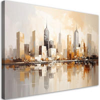 LEINWANDBILD Städte & Architektur 60x40cm - Beige, Textil (60/40cm) - Feeby