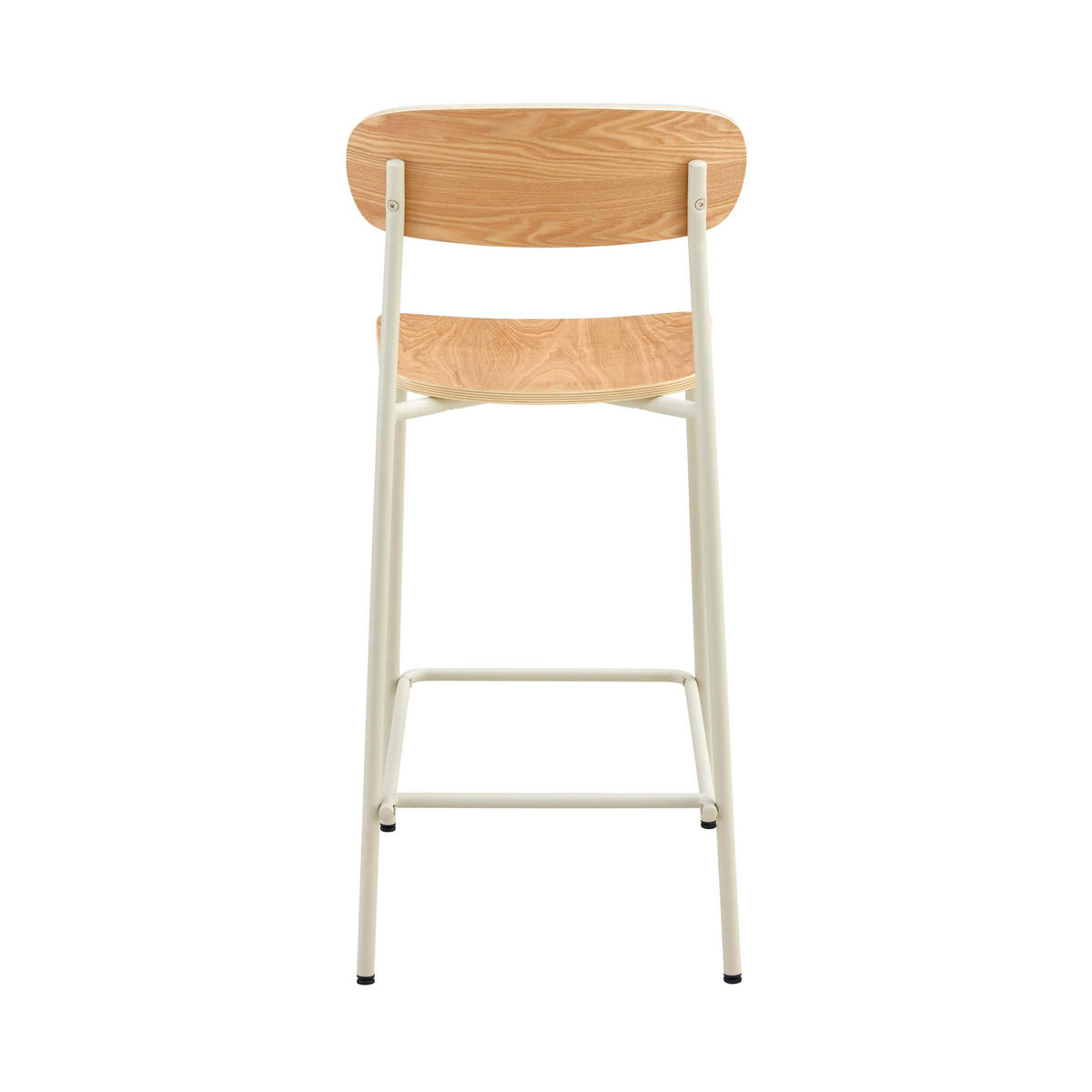 BARHOCKER 2-tlg., Beige - Beige, Metall (42/96/50cm) - Oviala