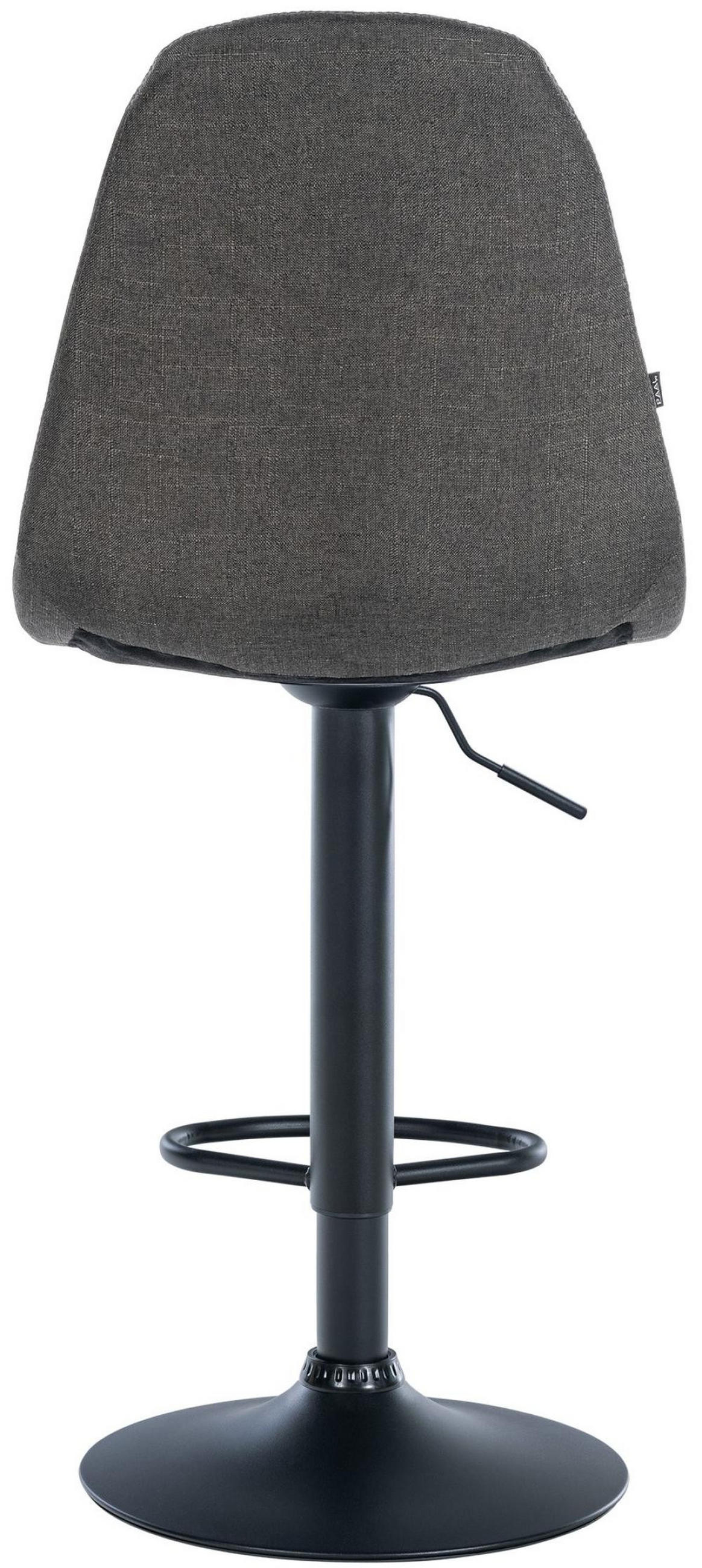 BARHOCKER Metall dunkelgrau - Dunkelgrau, Textil/Metall (47/99/56cm) - CLP