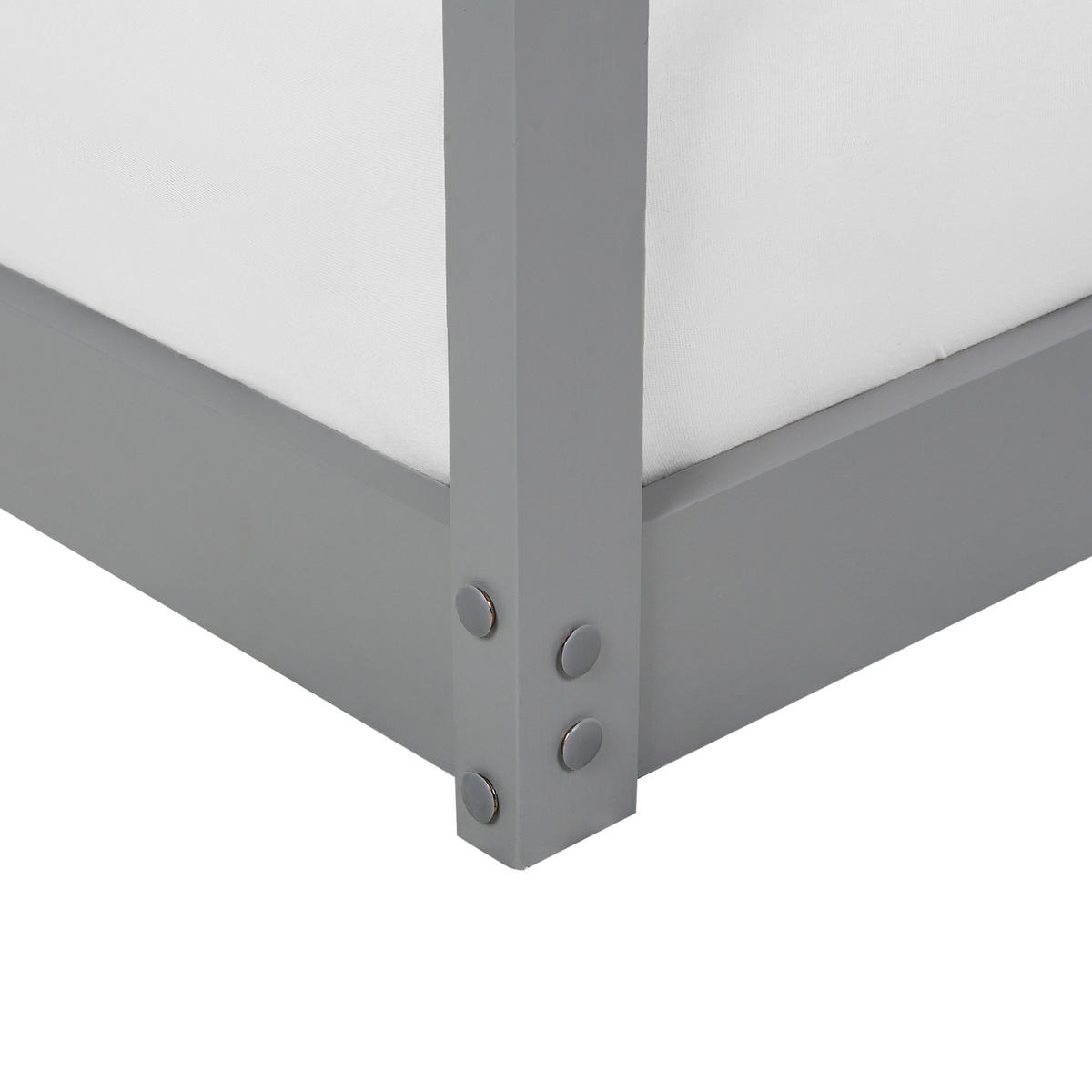 HOCHBETT 90x200 cm Grau Labatut - Grau, Holz (90/200cm) - Beliani