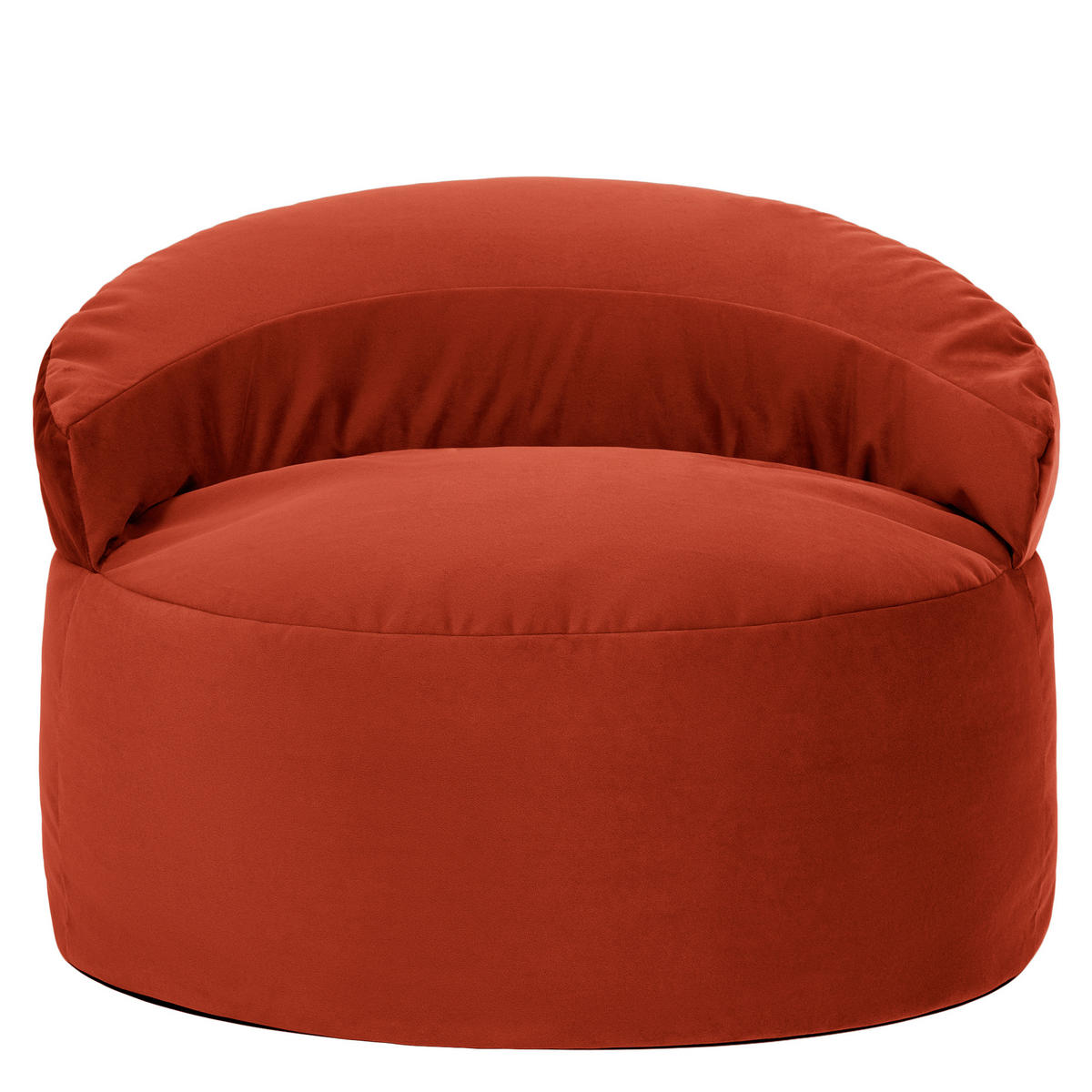 SITZSACK aus Samt Orb - Terracotta, Textil (86/61/86cm) - icon