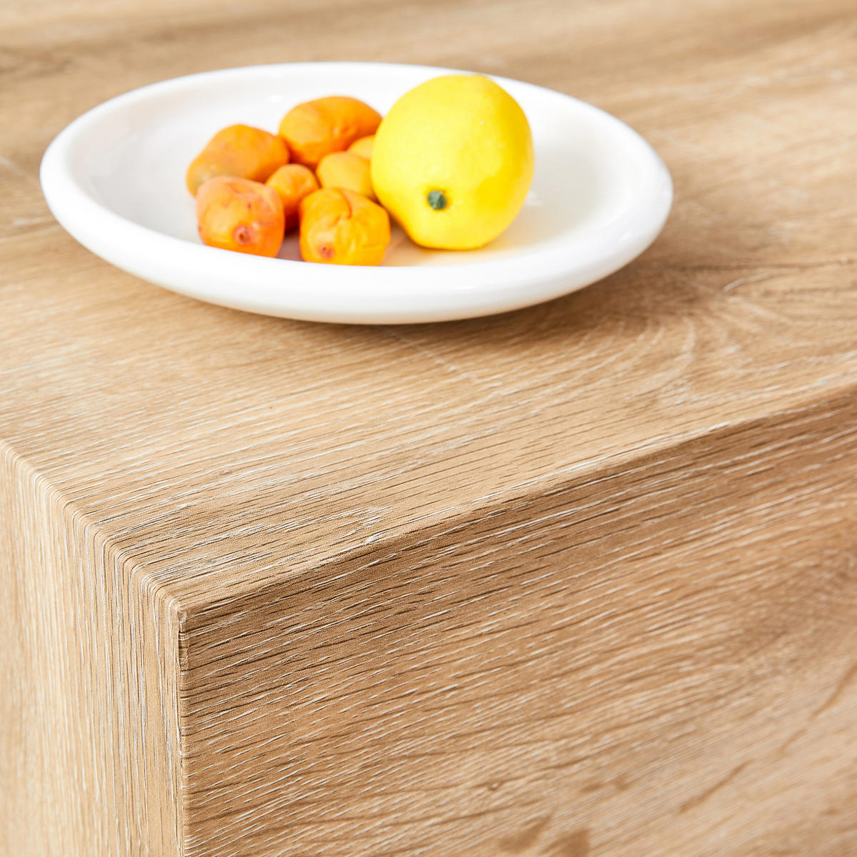 KONFERENČNÍ stolek 90/50/30 cm světlé dřevo z MDF bez montáže s protiskluzovými podložkami - přírodní, kompozitní dřevo (90/50/30cm) - OKWISH