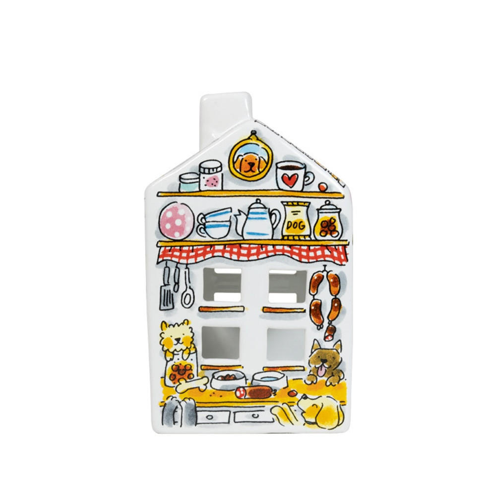 LICHTHAUS Hund in Bunt - 14,50cm - Multicolor, Keramik (8.5/14.5/8.3cm) - Blond Amsterdam