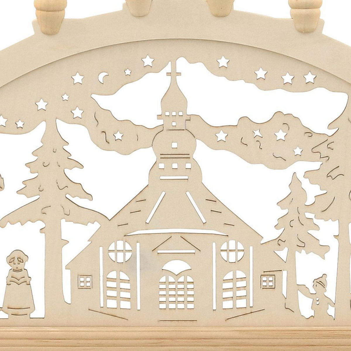 SCHWIBBOGEN Seiffen 10-flammig - Multicolor, Holz (0.1/1/0.1cm) - Dekoteam24