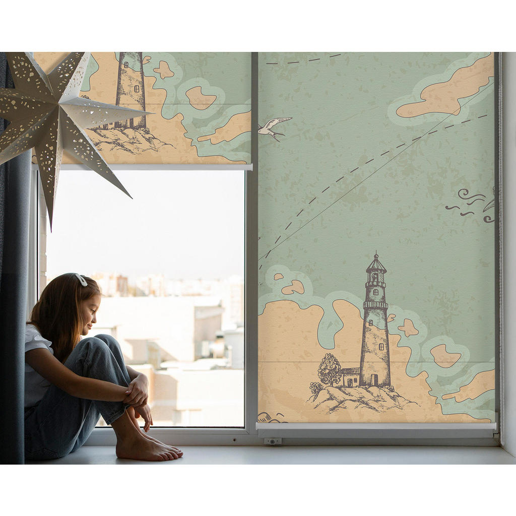 Thumbnail - Tulup Verdunkelungsrollo, Blau, Textil, 80x240 cm, Wohntextilien, Rollos & Jalousien, Rollos, Verdunkelungsrollos