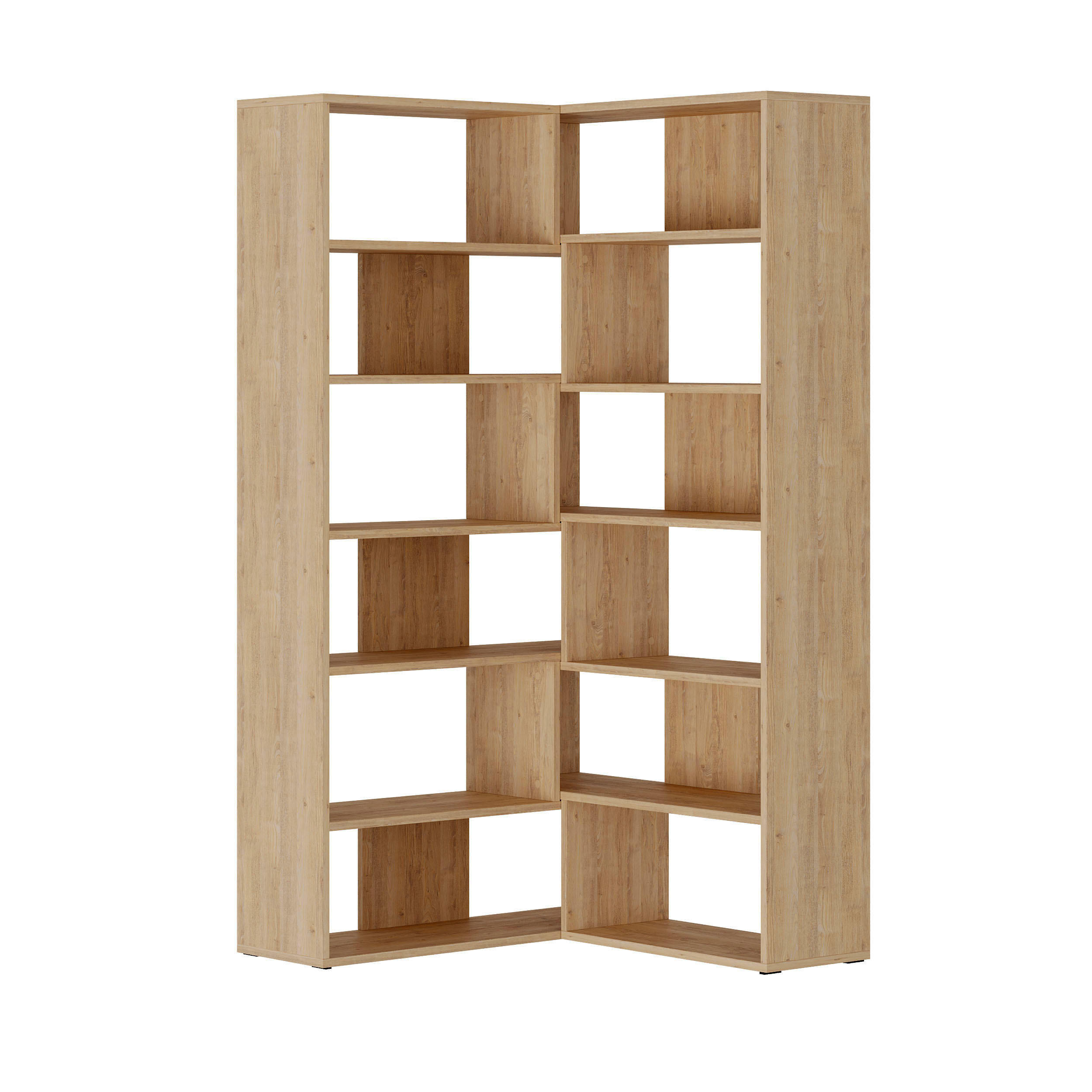 BÜCHERREGAL Molly Nr. 4 Eiche 94/30/179 cm - Eichefarben, Holzwerkstoff (93.6/178.6/29.6cm) - Decortie