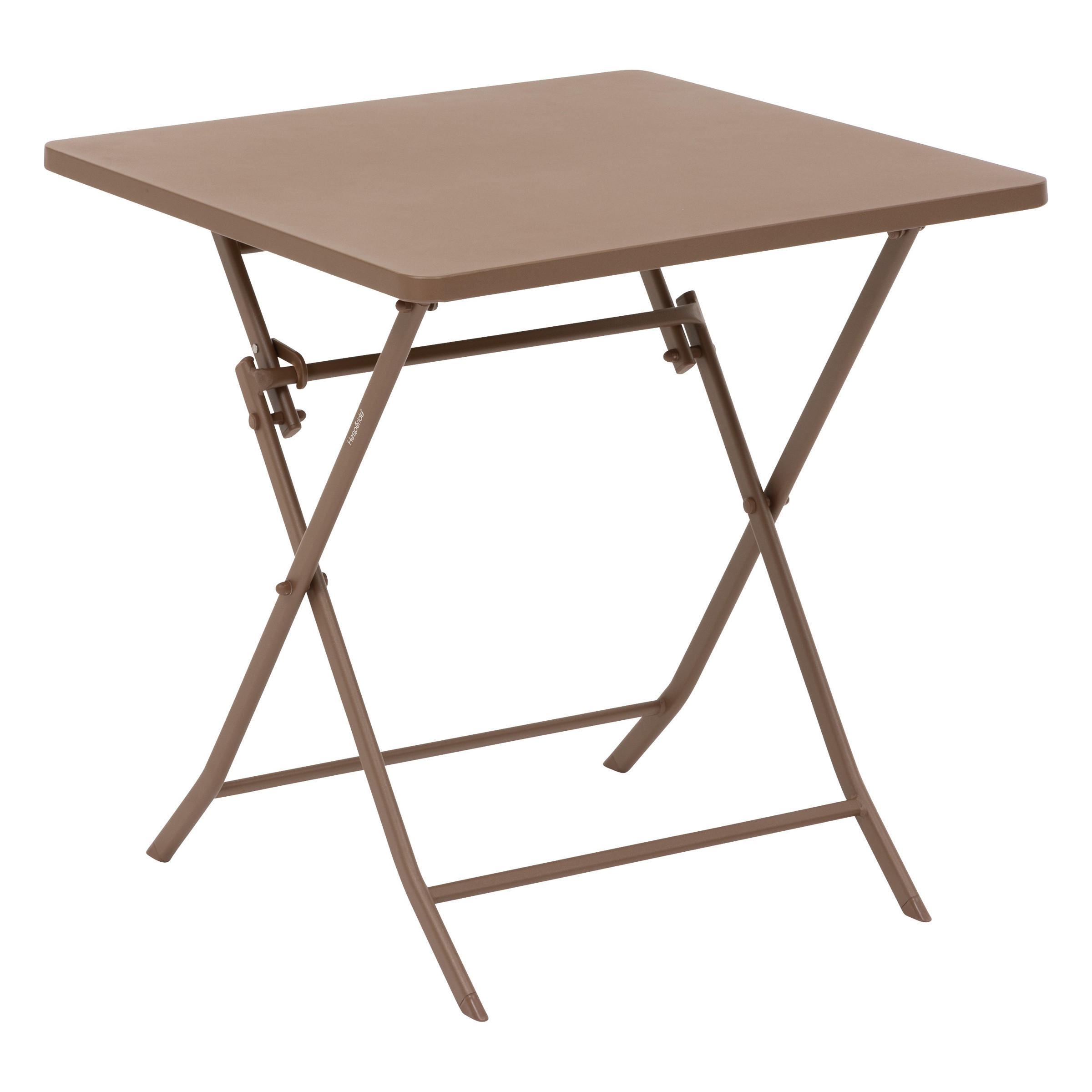 BALKONTISCH Greensboro 70 cm klappbar - Braun, Metall (70/70/71cm)