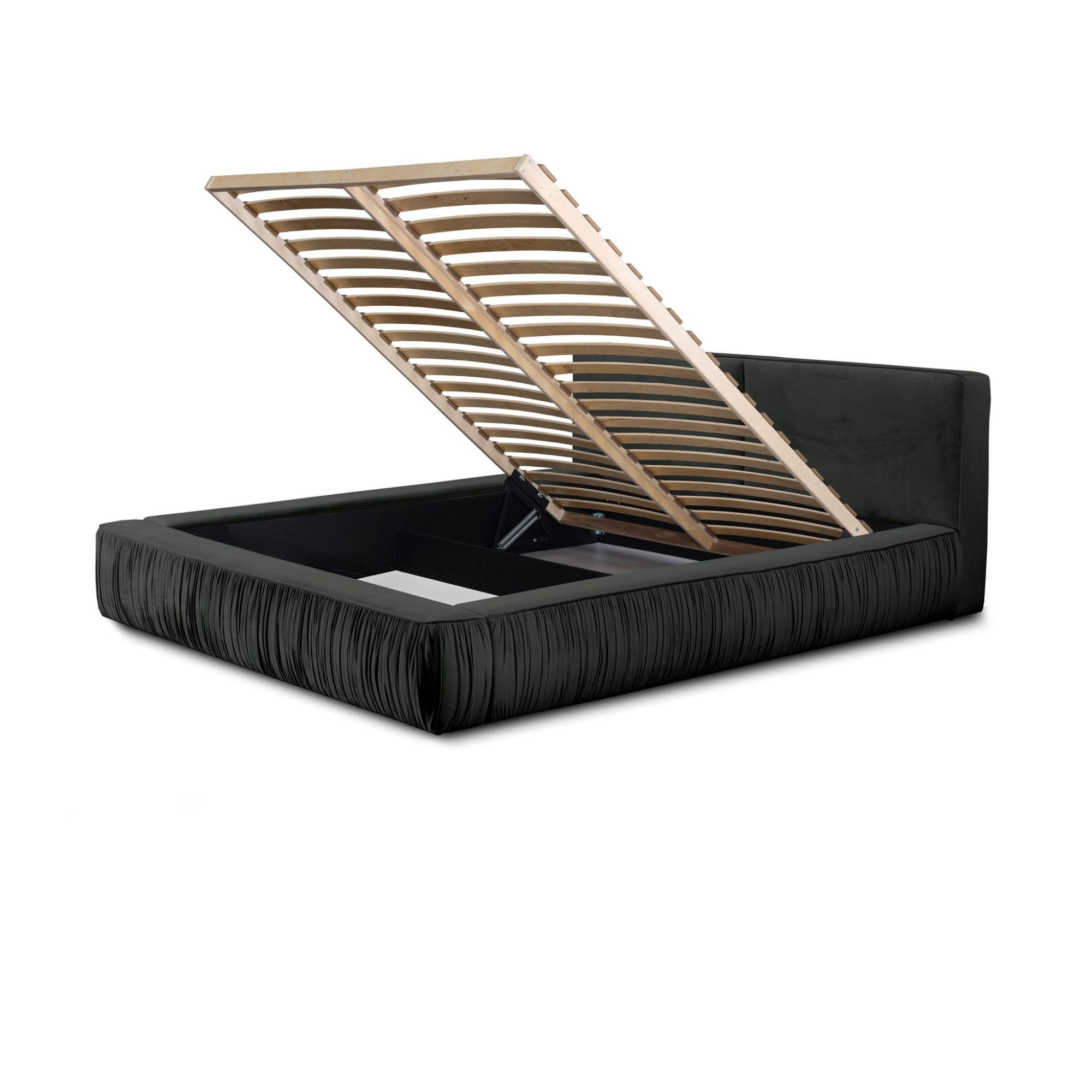 Thumbnail - Fun Möbel Polsterbett, Anthrazit, Textil, 160x200 cm, Schlafzimmer, Betten, Polsterbetten