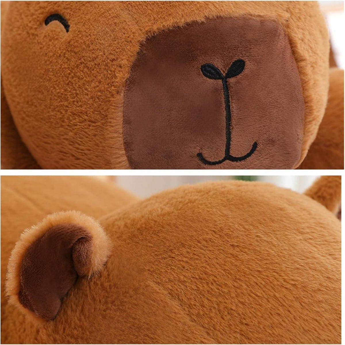 PLÜSCHKISSEN Capybara 60 cm - Braun, Textil (30/60cm)