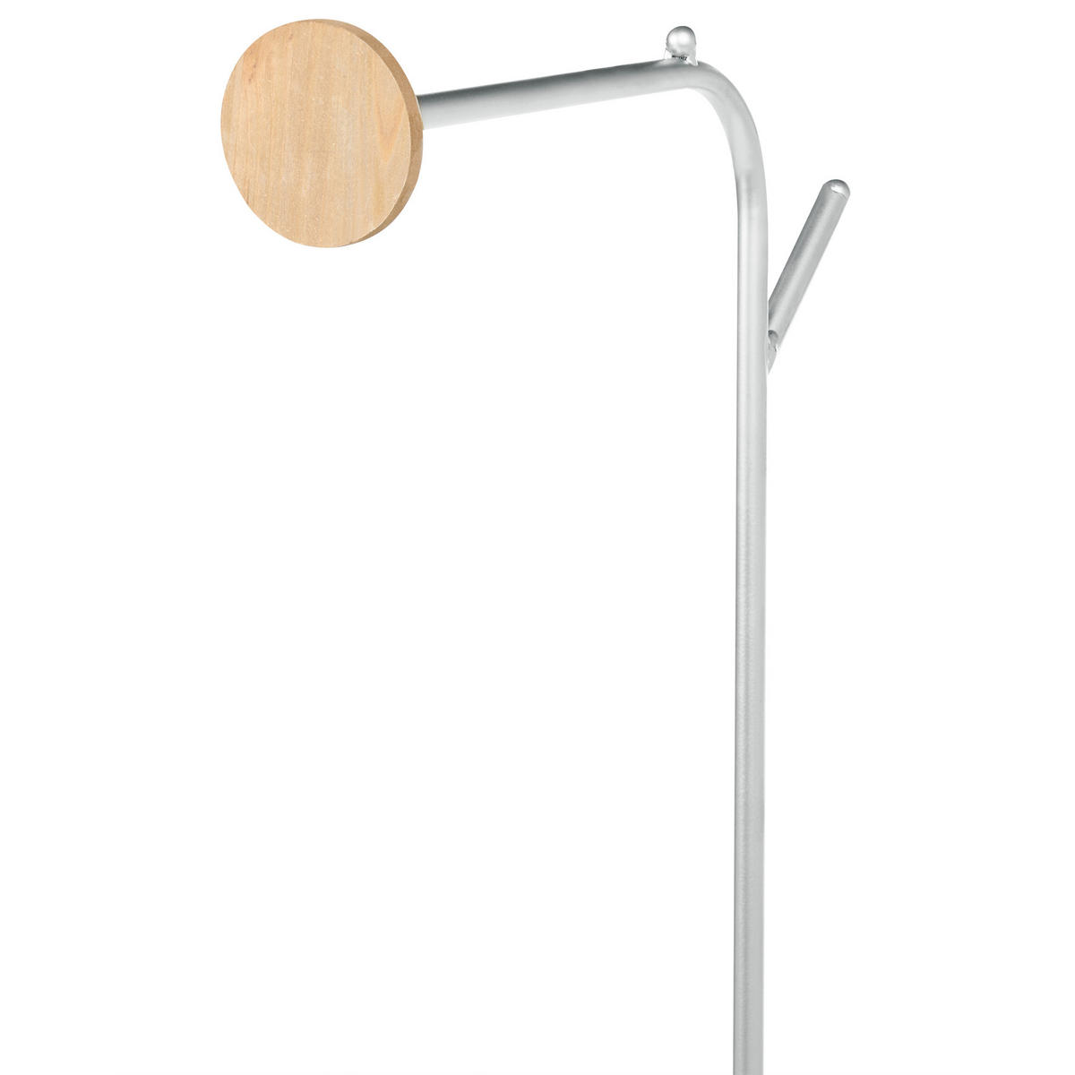 VĚŠÁK NA OBLEČENÍ Stříbrný Eureka - stříbrná, kov (48/171/30cm) - Beliani