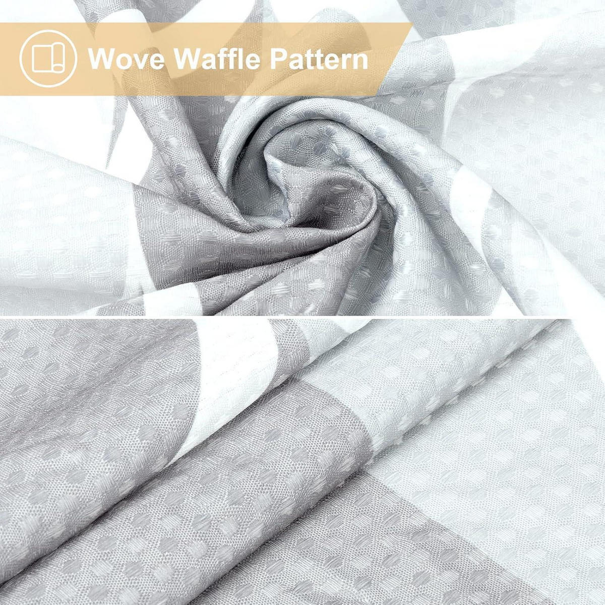 DUSCHVORHANG Stoff Grau 182 x 182 cm - Grau, Textil (182/182cm)