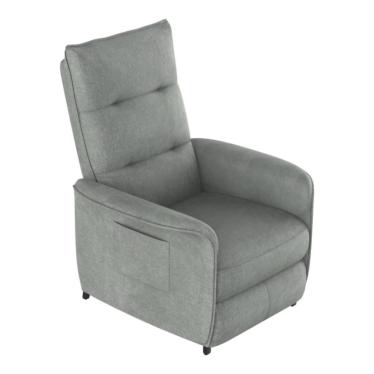 FERNSEHSESSEL Savukoski - Dunkelgrau, Textil (58/102/81cm) - [en.casa]