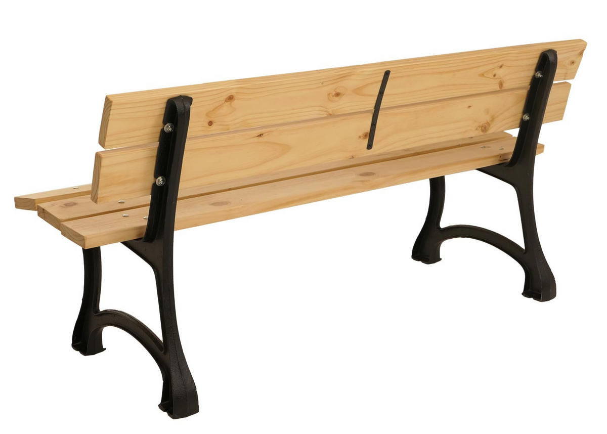 GARTENBANK 78x170x62cm Sitzhöhe 45cm 170cm Hellbraun - Beige, Holz (170/78/62cm) - PROREGAL